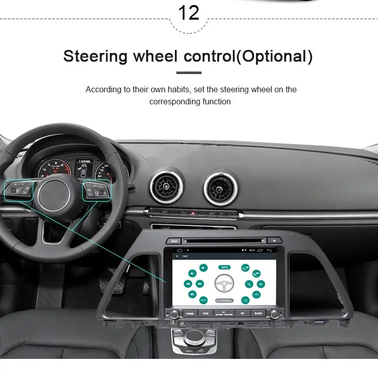 Clearance JDASTON Android 9.1 Car DVD Player For HYUNDAI Sonata 2015 2016 Multimedia GPS Navigation 2 Din Car Radio Audio Stereo WIFI 13