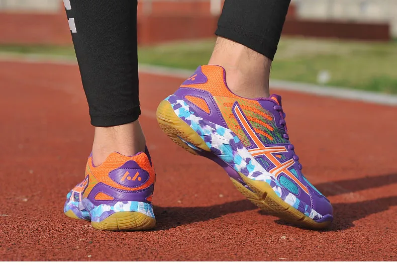 2019 New Sneakers Men Volleyball Shoes Unisex Light Sports Breathable Badminton Shoes Women Sneakers Wear-resistant (13)