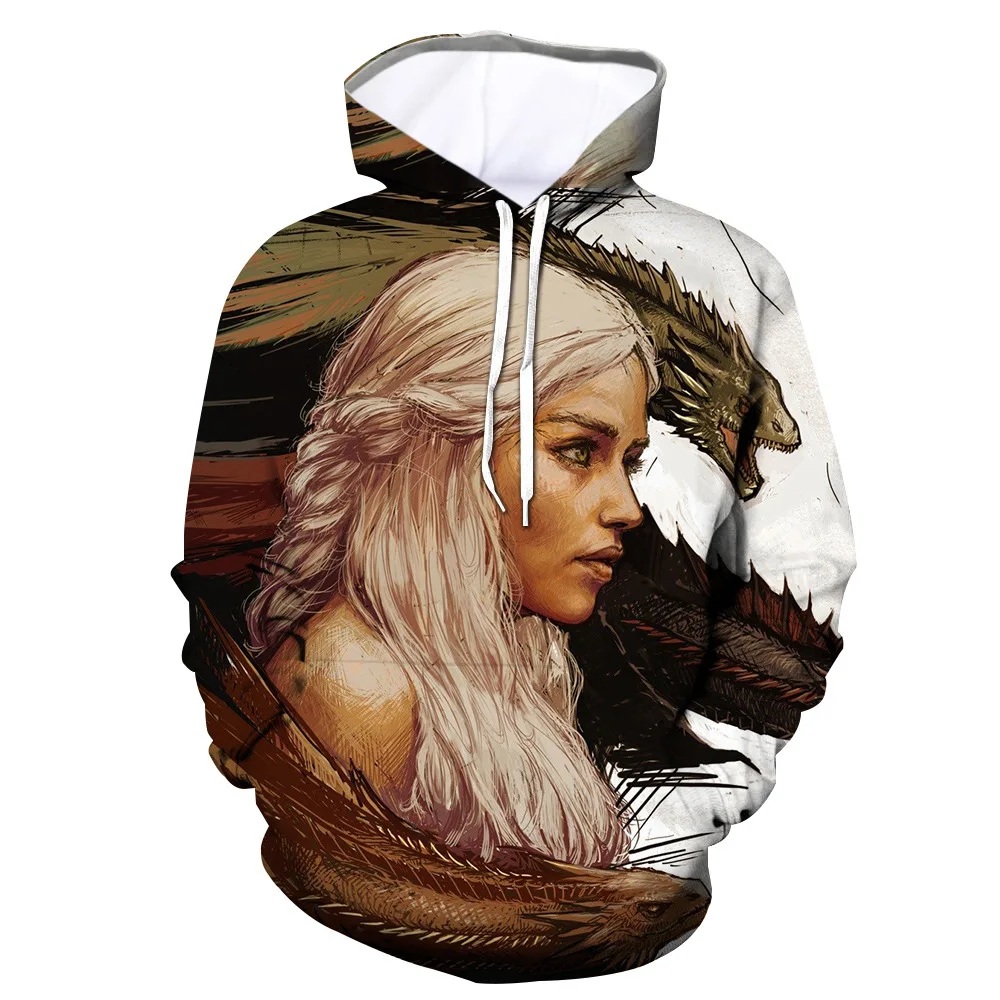 

New 3d Print Women Men Game Of Thrones Character Hooded Pullover Hoodies Sweatshirts Casual Zipper Jacket Coat Hoddies