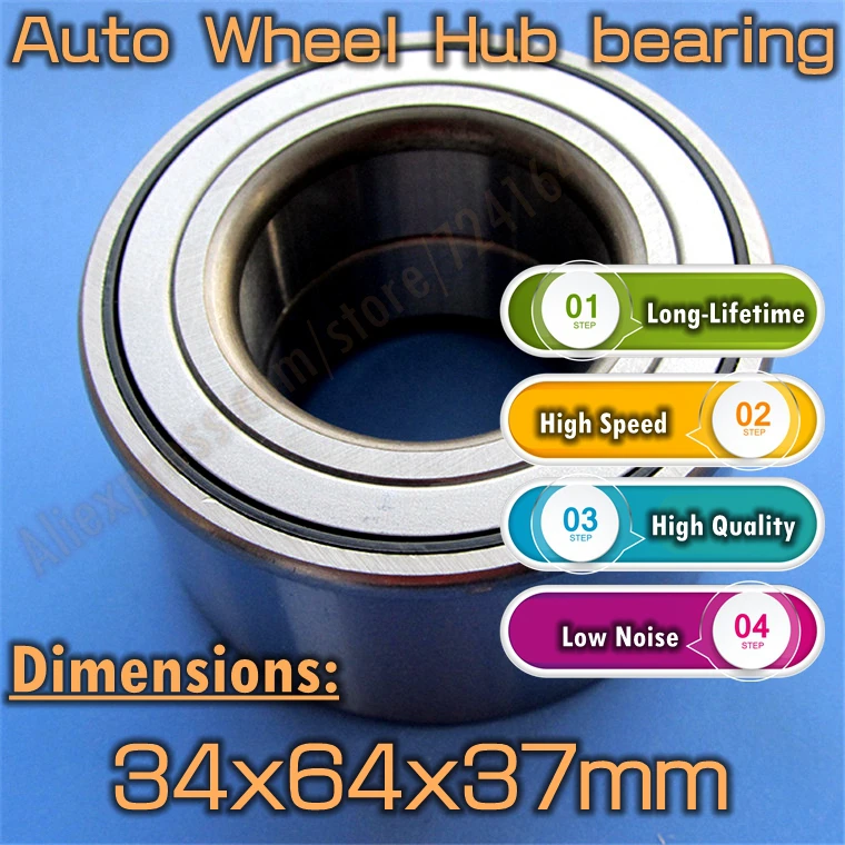 Long-Lifetime High Speed Car Bearing Auto Wheel Hub DAC34640037 34mm Diameter 34*64*37 34x64x37 Mm Quality DAC346437