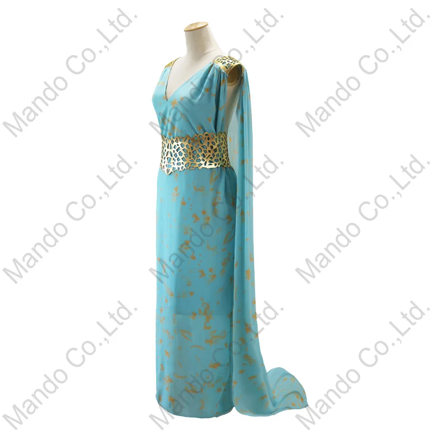 Ceny Gra o tron daenerys Targaryen Dany przebranie na karnawał długa sukienka Stormborn Targaryen niespalona matka smoka halloween