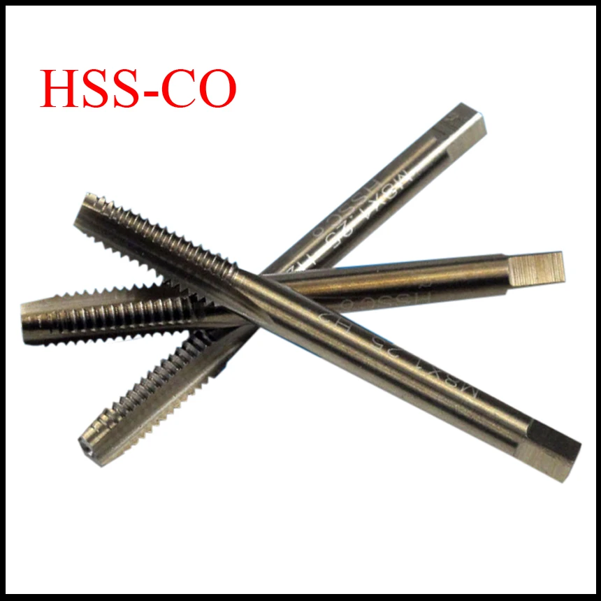 M5 M6 M5/M6 * 0 5 M5/M6x0.5 мм Шаг HSS CO Титан покрытием спираль прямо флейта машина Метчик для