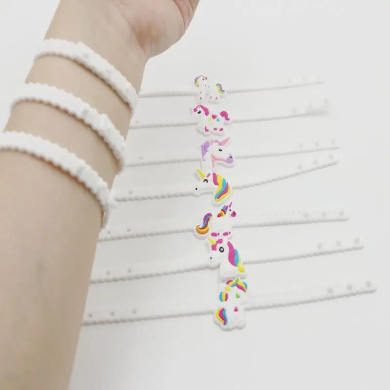 

10pcs Rubber Bangle Unicorn Bracelet Birthday Party Decorations Unicorn Party Decoration Kids Gifts Baby Shower Unicornio Party