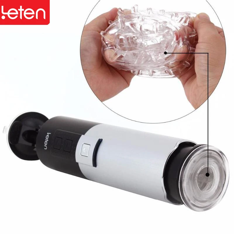 Leten Aircraft Cup X9 Piston Hands Free 10 Function Retractable USB Rechargeable Male Full Automatic Masturbator Adult sex toy | Красота и