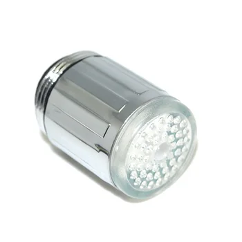 

LED Light Faucet Plastic Water Shower Spraying Head Faucets Bathroom Accessories DC112