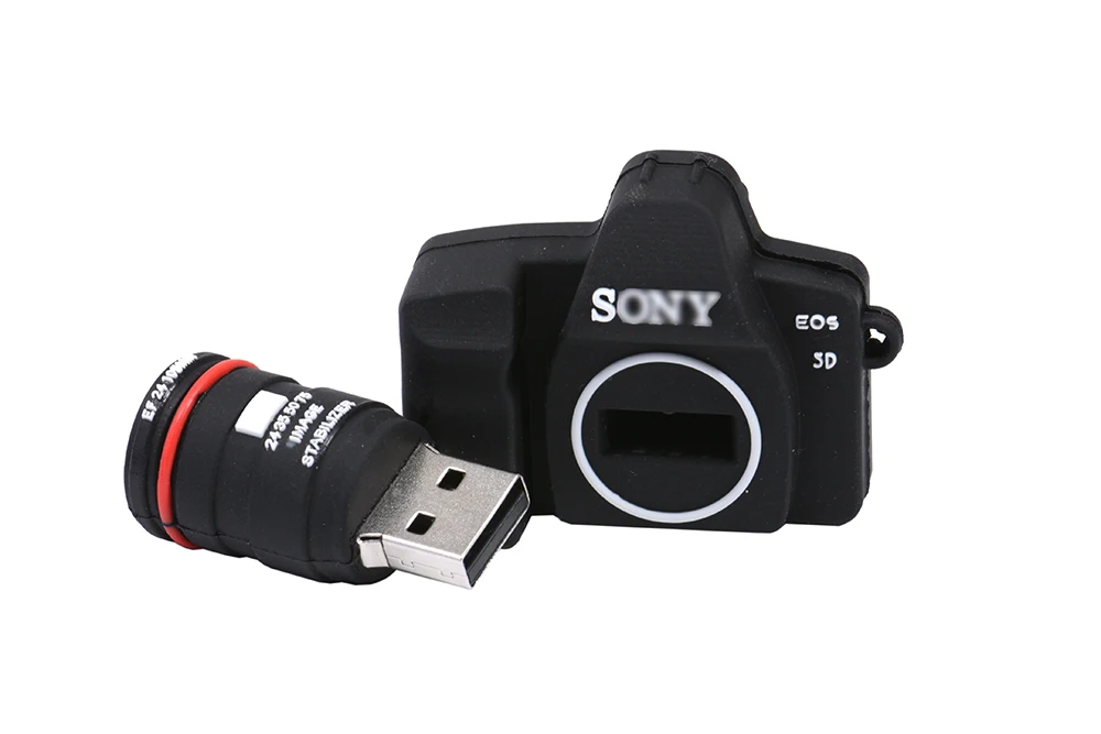 Jaster логотип цифровой одиночный объектив Reflex 2,0 usb флэш-накопитель камера ручка привод 4 ГБ 16 ГБ 32 ГБ 64 Гб силиконовая Флешка Gigt