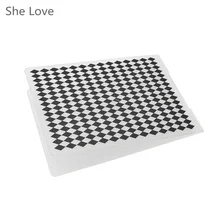 She Love Plastic Embossing Folder For Scrapbooking Rhombus Template DIY Photo Album Card Paper Craft