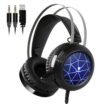 

N1 Luminous Headset Gaming Earphone with Mic Noise Reduction Headset Dual3.5MM