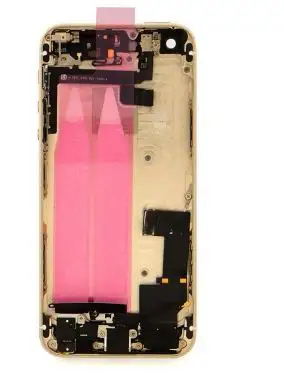 

Free shipping , Mobile phone gold metal complete housing with components for iPhone 5s ,Back cover , Battery cover