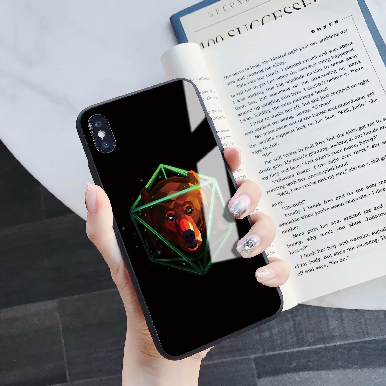 Животное закаленное стекло Лев чехол для телефона для iphone 5 6 7 8 6s 6s plus 7plus 8plus x xr xs xsmax - Цвет: 200
