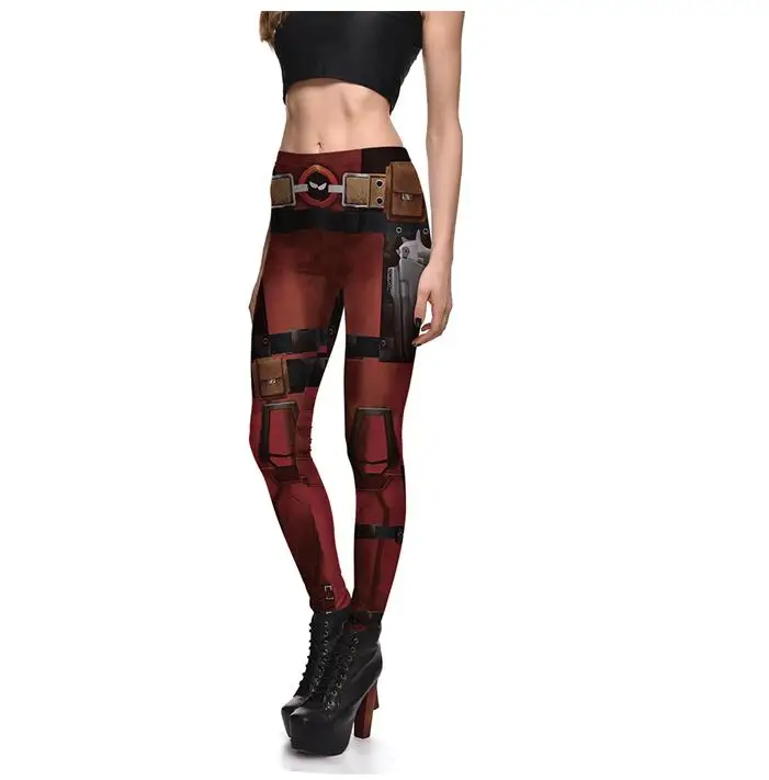 Женские готические леггинсы LOVE SPARK с принтом черепа тыквы 3xl 4xl|punk leggings|halloween