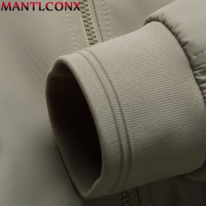 MANTLCONX мужские куртки весенние повседневные пальто однотонные на молнии с