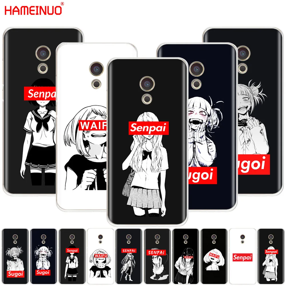 HAMEINUO Sugoi семпай аниме waifu крышка чехол для телефона Meizu M6 M5 M5S M2 M3 M3S MX4 MX5 MX6 PRO 6 5 U10 U20