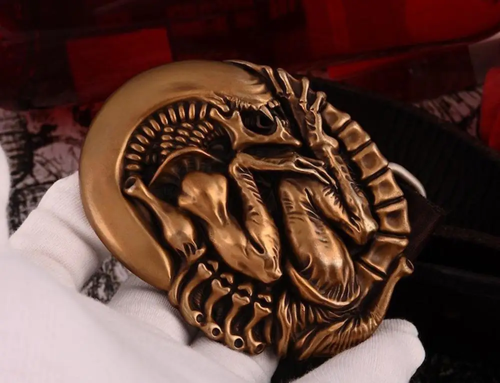OGRM Alien Predator Horder Orc Tyrael Terminator бронзовая Пряжка с ремнем|buckle apparel|buckles for dog collarsdragon black |