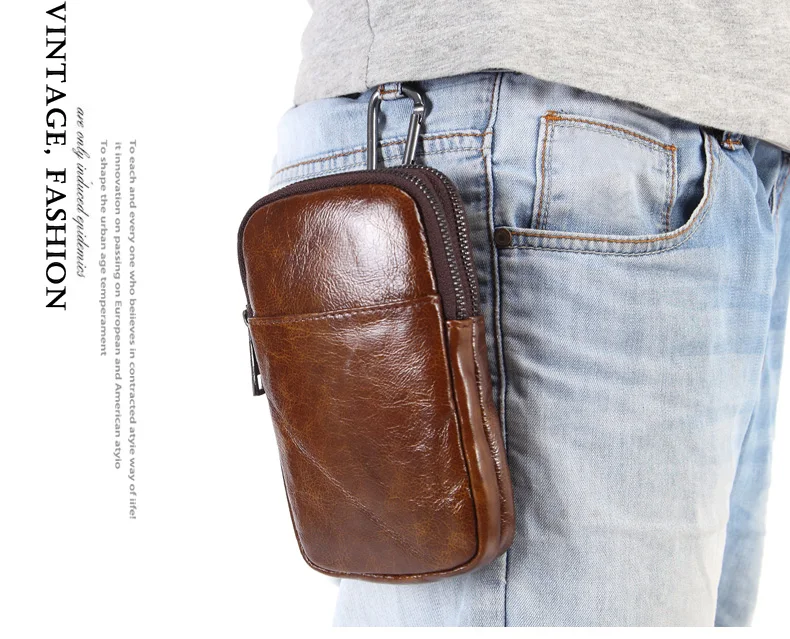 MISFITS мужские модные поясные сумки бренд натуральная кожа Телефон поясная сумка для мужчин сумка-пояс на бедро ремень сотовый кошелек