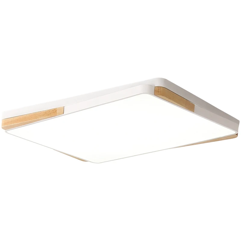 BOTIMI квадратный светодиодный потолочный светильник s для гостиной белый Lamparas de techo прямоугольный деревянный потолочный светильник поверхностное крепление светильник для спальни