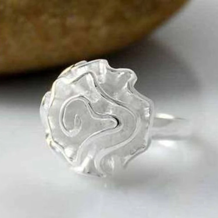 

Wholesale 925 jewelry silver plated ring, silver plated fashion jewelry, Rose Ring /anhajeoa auzajmga