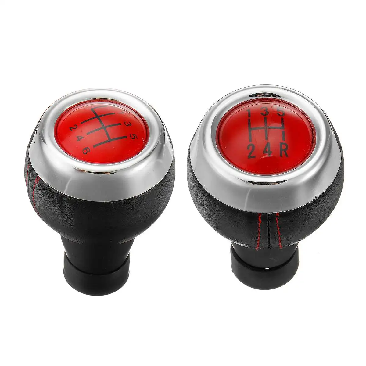 

5/6 Speed Leather Cover knob Car Gear Shift Knob Red Stick Manual Gear Shifter For BMW FOR MINI COOPER R56 R57 R58 R59 R60 R61