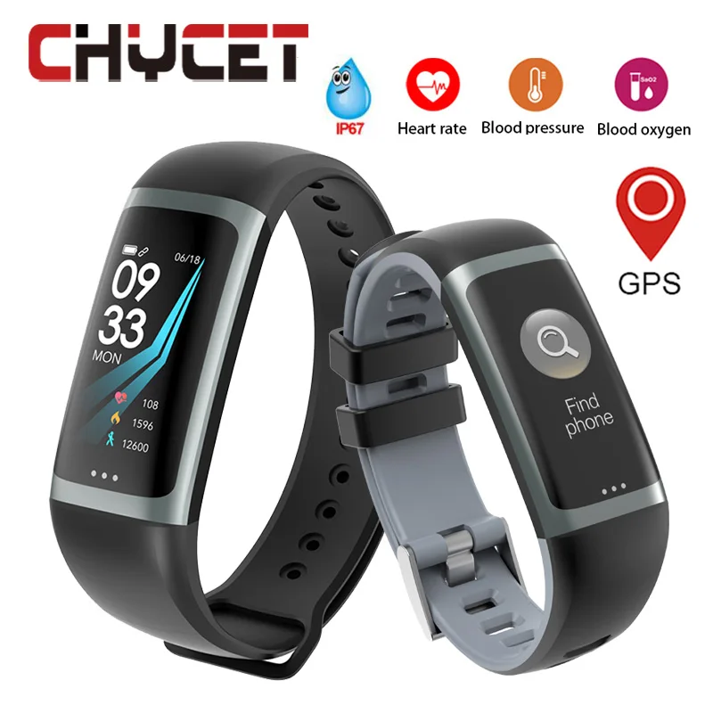 

Smart Bracelet Fitness Tracker G26 Blood Pressure Oxygen Hear Rate Monitor Smart Bracelet Waterproof GPS Pedometer Tracker