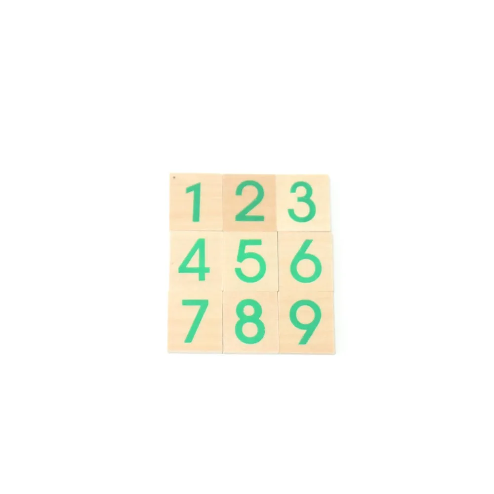 Обучение по методу Монтессори образование математические игрушки небольшой цифровой Деревянные карты с коробкой (Nmuber 1-9000) Игрушки для