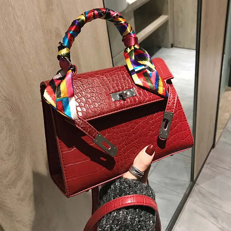 

Women's Shoulder Bag Fashion Crocodile Leather Tote PU shoulder bags for women designer handbags