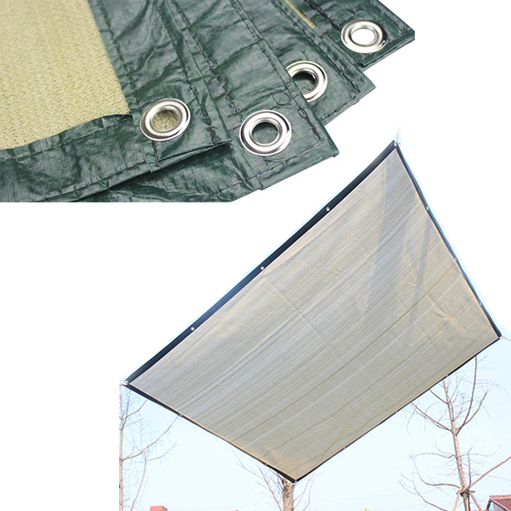 Sun Shelter Sunshade Protection Net 6-pin Thickened Outdoor Canopy Garden Patio Pool Shade Sail Awning Camping Picnic Tent 2*2M