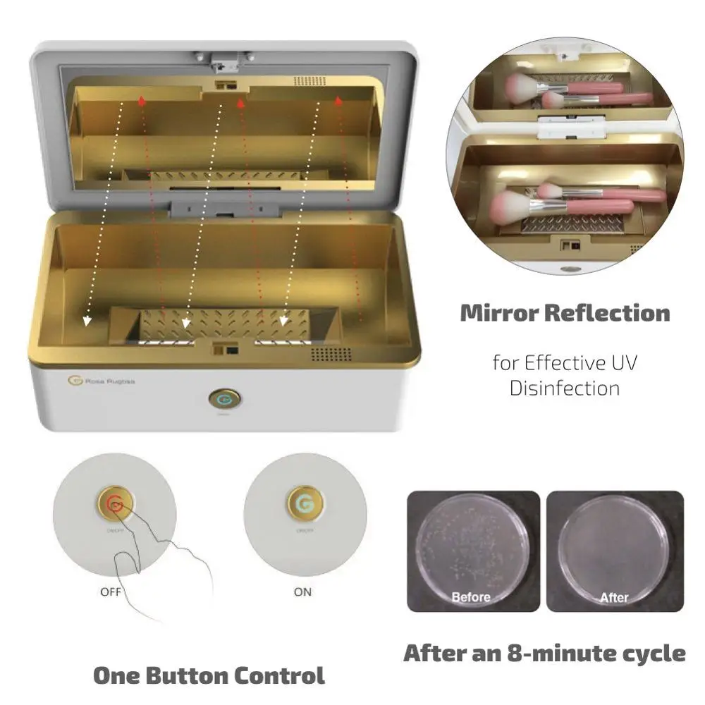УФ-светильник стерилизатор коробка, Портативный ультрафиолетовый светильник коробка для дезинфицирующих средств с бактерицидной лампой для мобильного телефона, соска, зубочистка USB