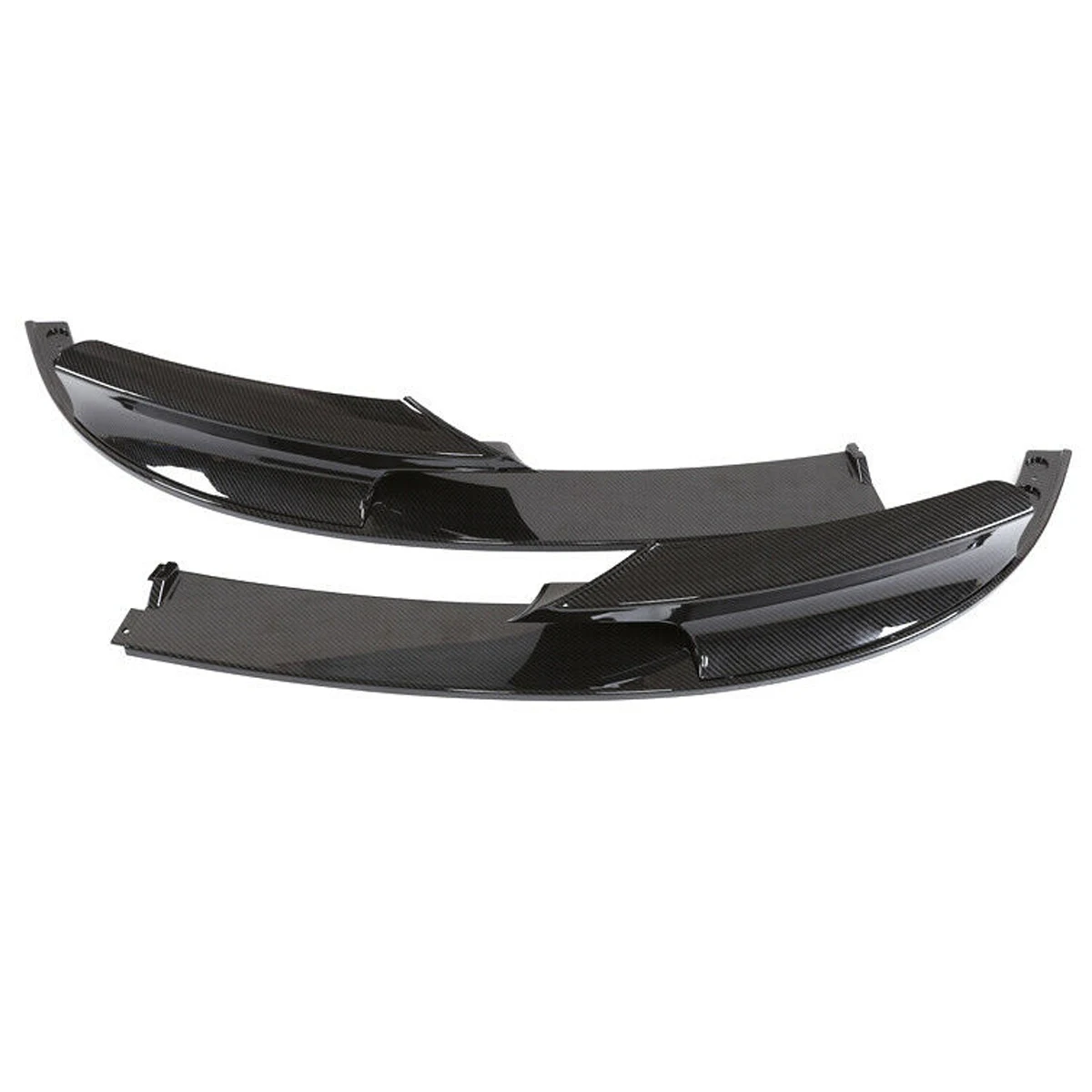 2 piezas cubierta de parachoques frente de labio de fibra de carbono de superficie para BMW F30 Serie 3 M 2012-2018 sólo para versión deportiva Exterior partes