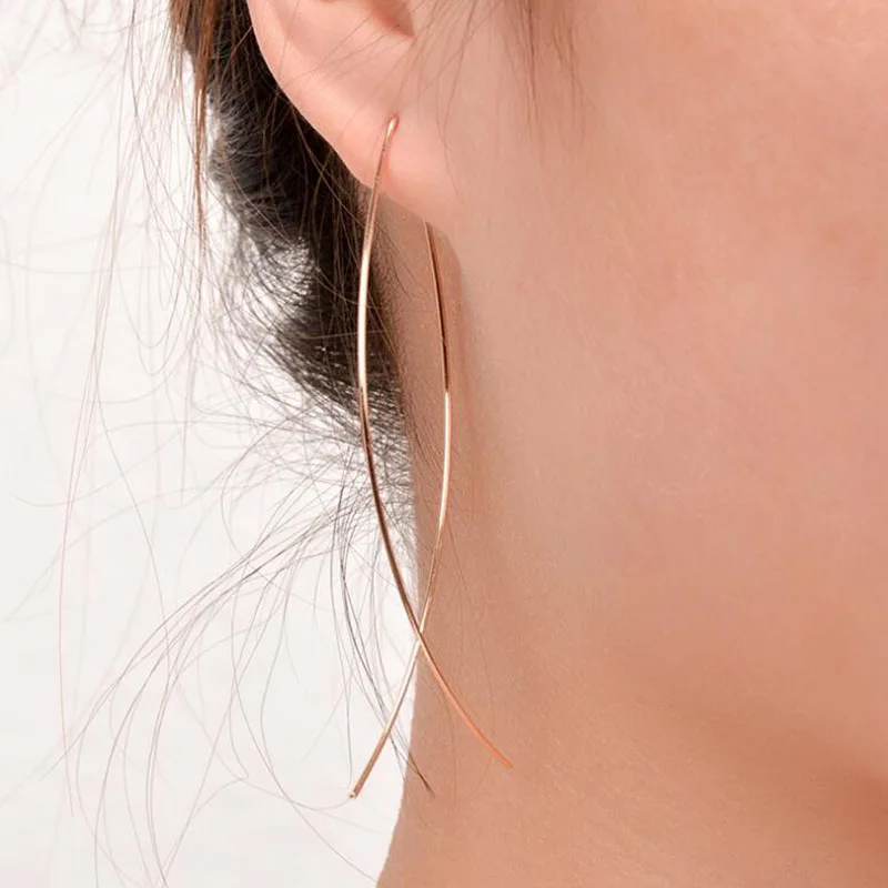 

SHUANGR 3 Colors Simple Design Personality Drop Earrings For Women Temperament Dangle Earrings Jewelry Gift boucle d'oreille