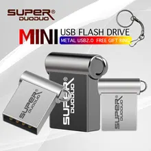 Водонепроницаемый мини U диск 4 ГБ 8 ГБ 16 ГБ usb флэш-накопитель металлический Флешка 32 Гб 64 Гб 128 Гб карта памяти Ручка привод usb+ брелок