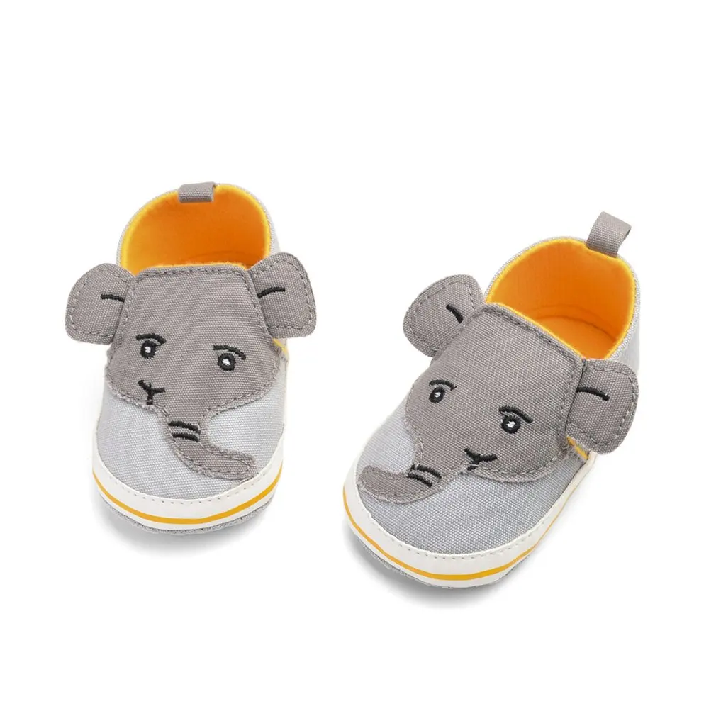 

Cartoon Elephant Male Baby Casual Canvas Breathable Baby Toddler Shoes Baby Shoes Baby Soft Bottom Toddler Shoes