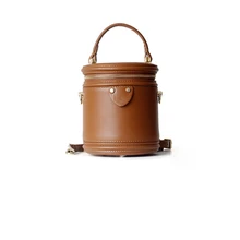 Известный Дизайн Стильная женская сумка маленькая из натуральной коровьей кожи в форме ведра женская сумка-кошелек Повседневная сумка через плечо для девочек сумки на плечо