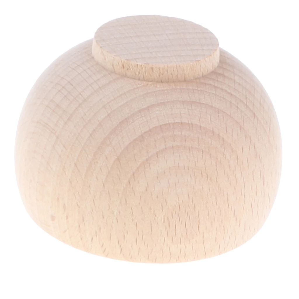 Wooden Soild Beech Cup Mini Bowl for Tea Coffee Set Kids Toys Kitchen Picnic Party Role Pretend Play Game Tools Tableware