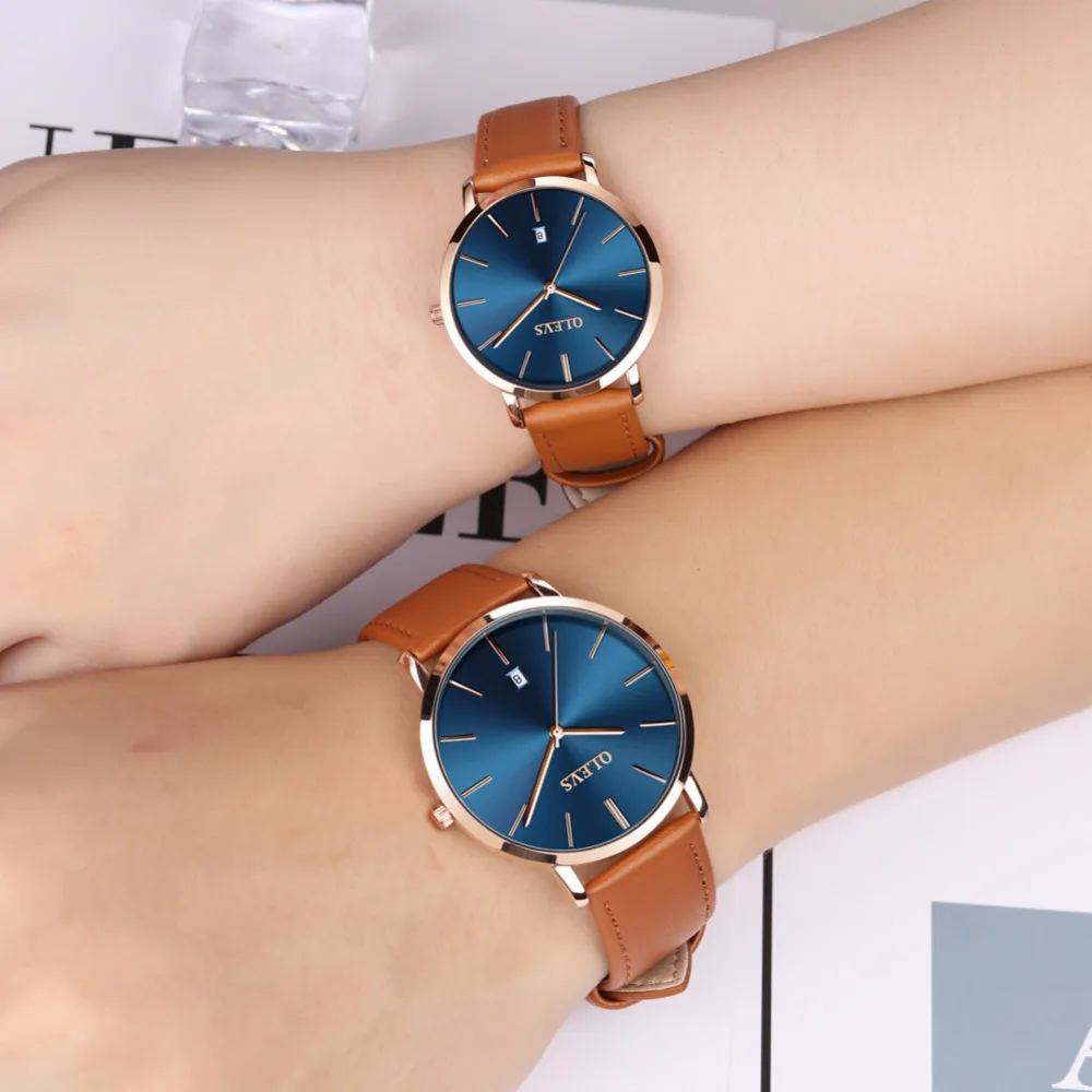 OLEVS Роскошные Брендовые мужские наручные часы для женщин relogio feminino женский