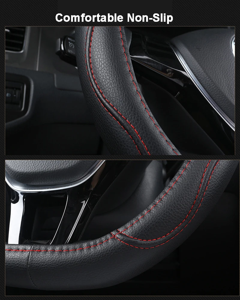 6 Car Steering Wheel Cover D Shape