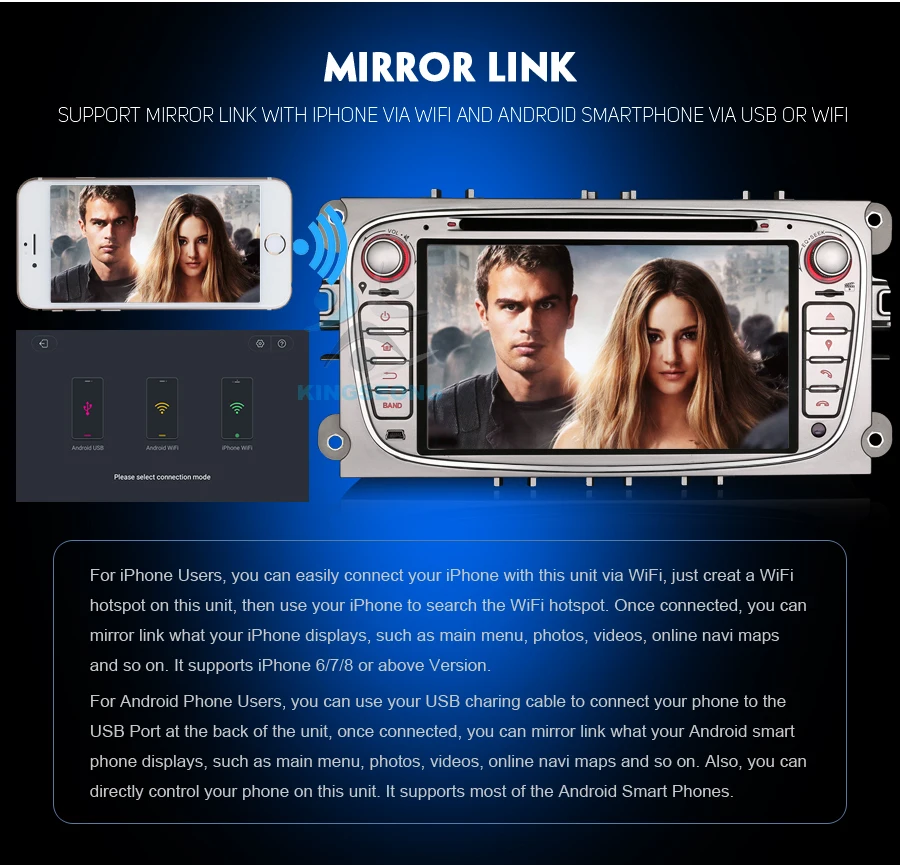 Best Android 8.0 Autoradio GPS DAB+ Car Multimedia player FOR Ford Focus C/S-Max Mondeo Galaxy CD Canbus SD WiFi 3G 4G DVR OBD BT 5