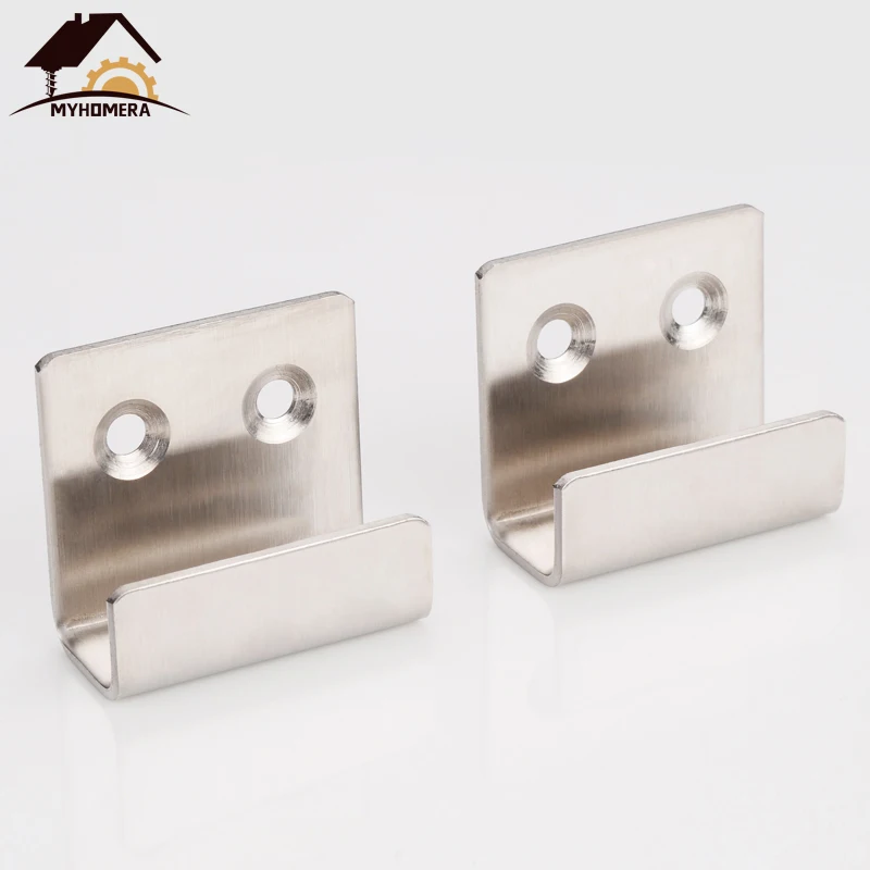 

Myhomera 2X Stainless Steel Hanging Code Ceramic Tile Display Buckle U-shape Corner Brackets Joint Fastener Screens Wall Support