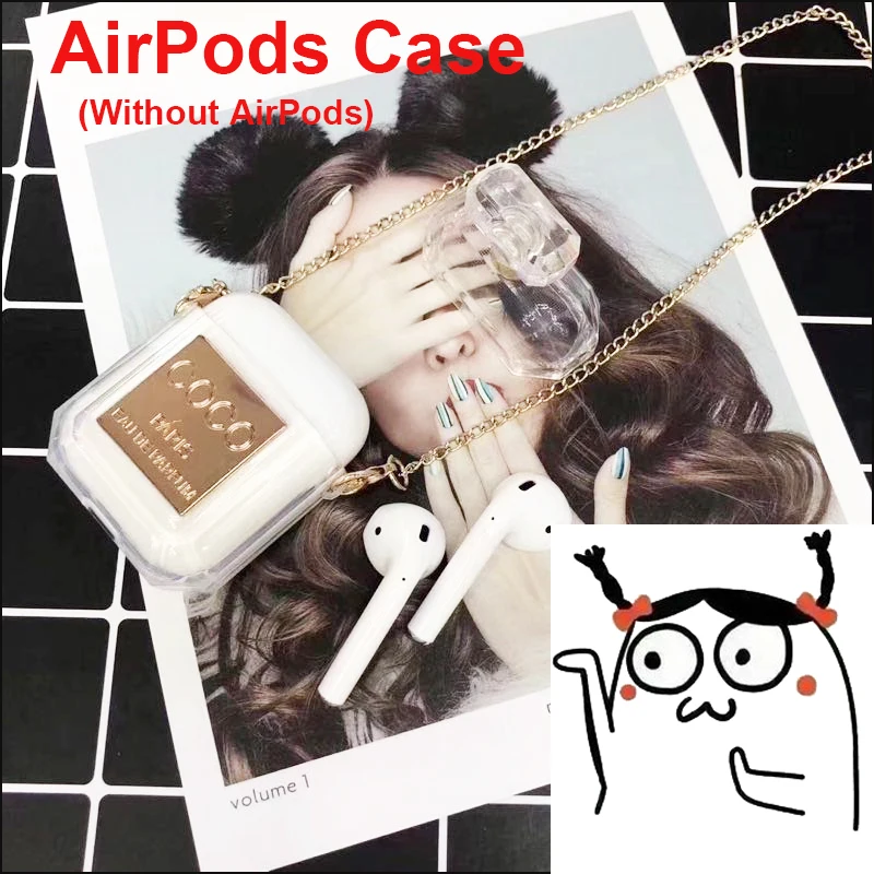 

New Transparent Perfume Bottle Case for AirPods Soft Cover Case With High Quality