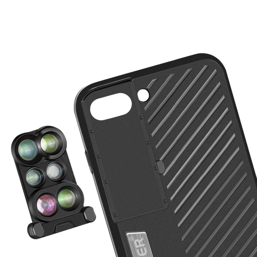 Neewer 6 in 1 Dual Optics Phone Camera Lens System for