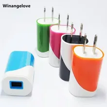 Winangelove 2000 шт. Портативный USB настенное домашнее зарядное устройство US вилка для iPhone 7 6 plus 5 5S 5C 4G 4S 3GS для samsung galaxy S3 S4 S5