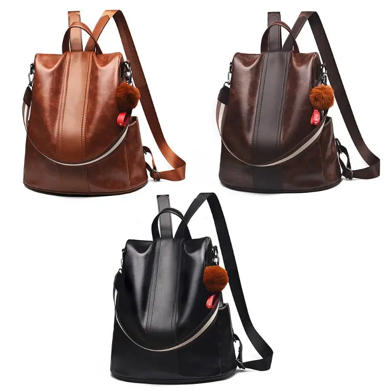 

Women Backpack Purse PU Leather Anti-theft Backpack Casual Satchel School Shoulder Bag for Girls