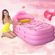 Надувная ванна для взрослых утолщение Складная Ванна Пластик Ванна бочка ванна детская купальная капсула