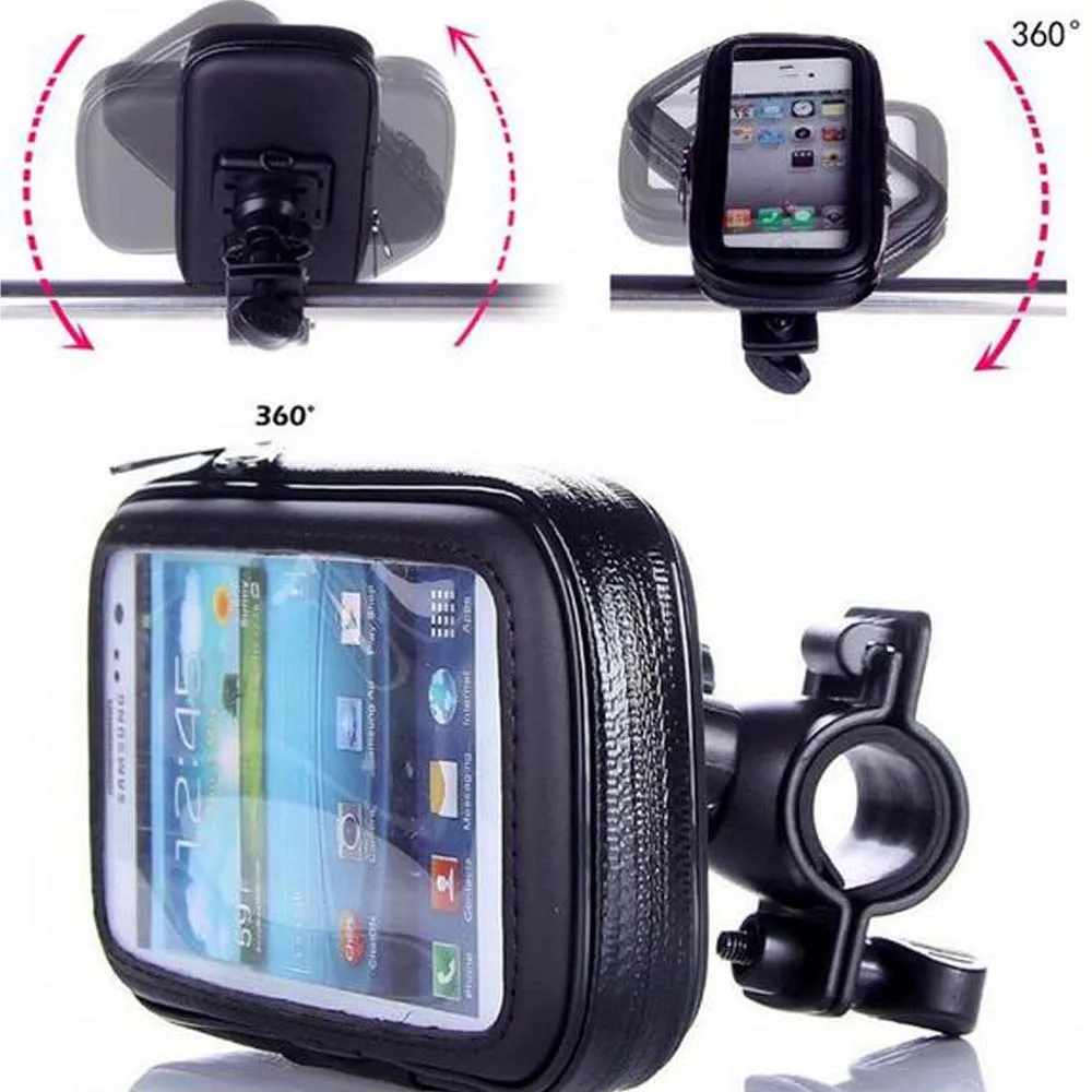 دراجة نارية حامل الهاتف المحمول دعم موقف ل فون 7 se 6 ثانية 6 زائد s7 gps دراجة موتو celular حامل للماء حقيبة