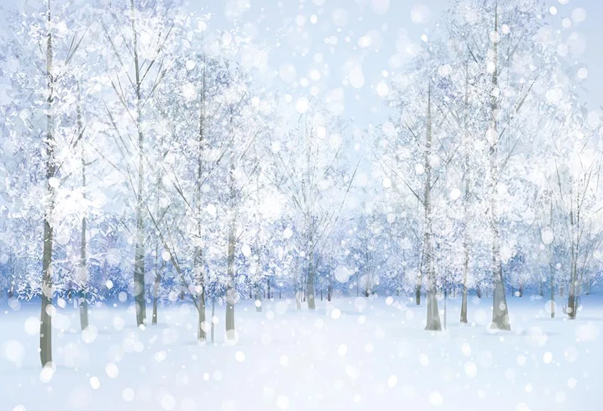Nature Snow Bokeh Photography Backdrop Frozen Winter Wonderland Christmas Photo Background Newborn Baby Portrait Studio Booth Background Aliexpress