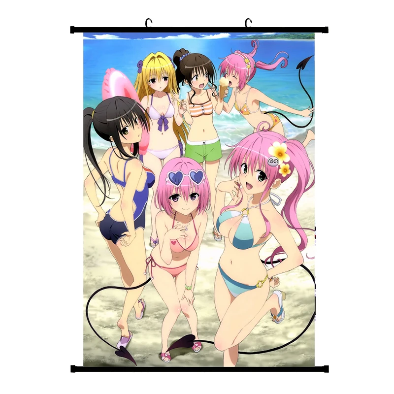Японское аниме Love Ru Haruna Sairenji & Микан Юки Eve Kotegawa Yui домашний декор настенные