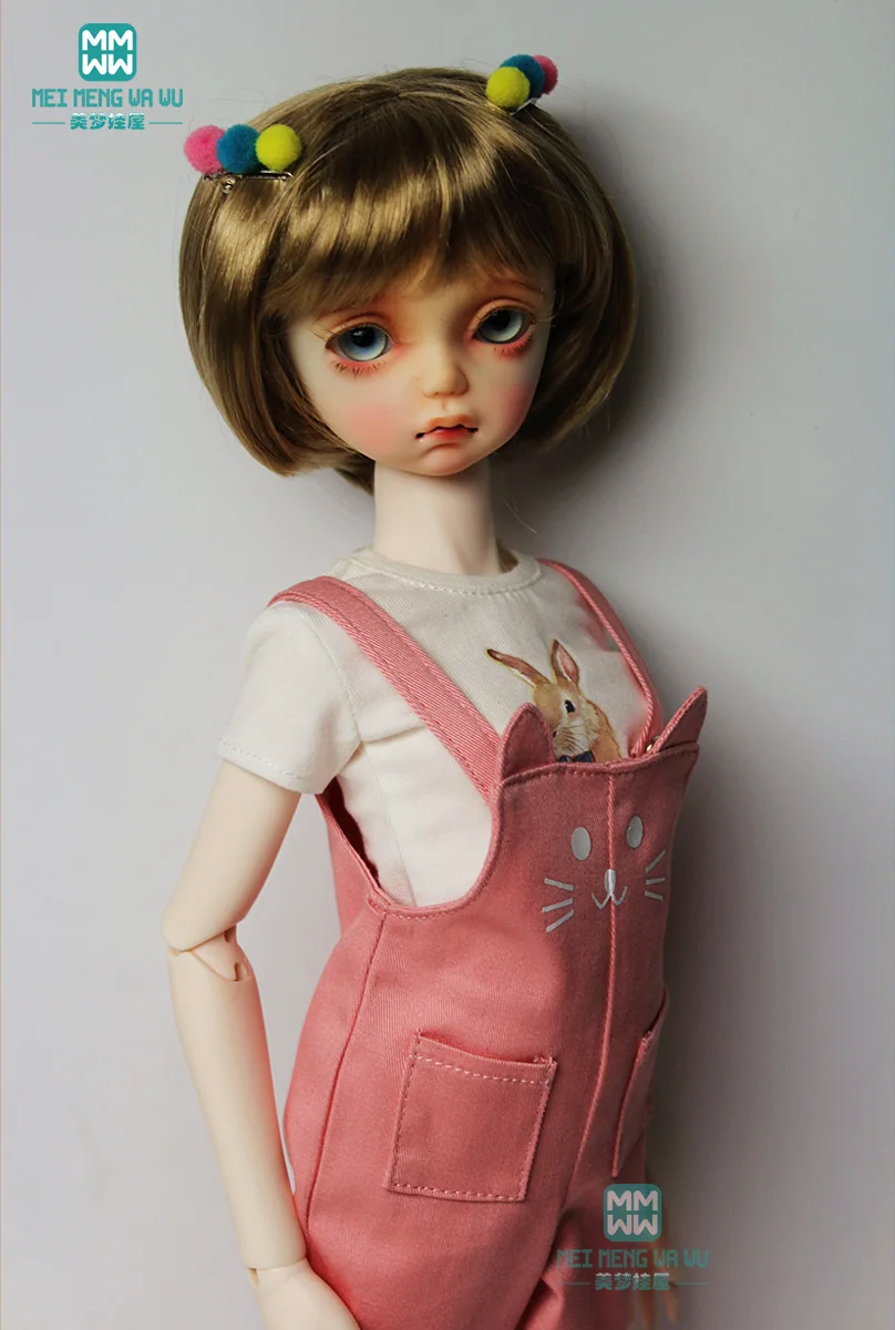 

2018 new fashion Temperament print T-shirt doll clothes for 1/3 1/4 1/6 BJD doll Accessories