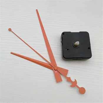 

Wholesale 50PCS Sweep Quartz Clock Movement with Long Orange Hands for DIY Wall Clock