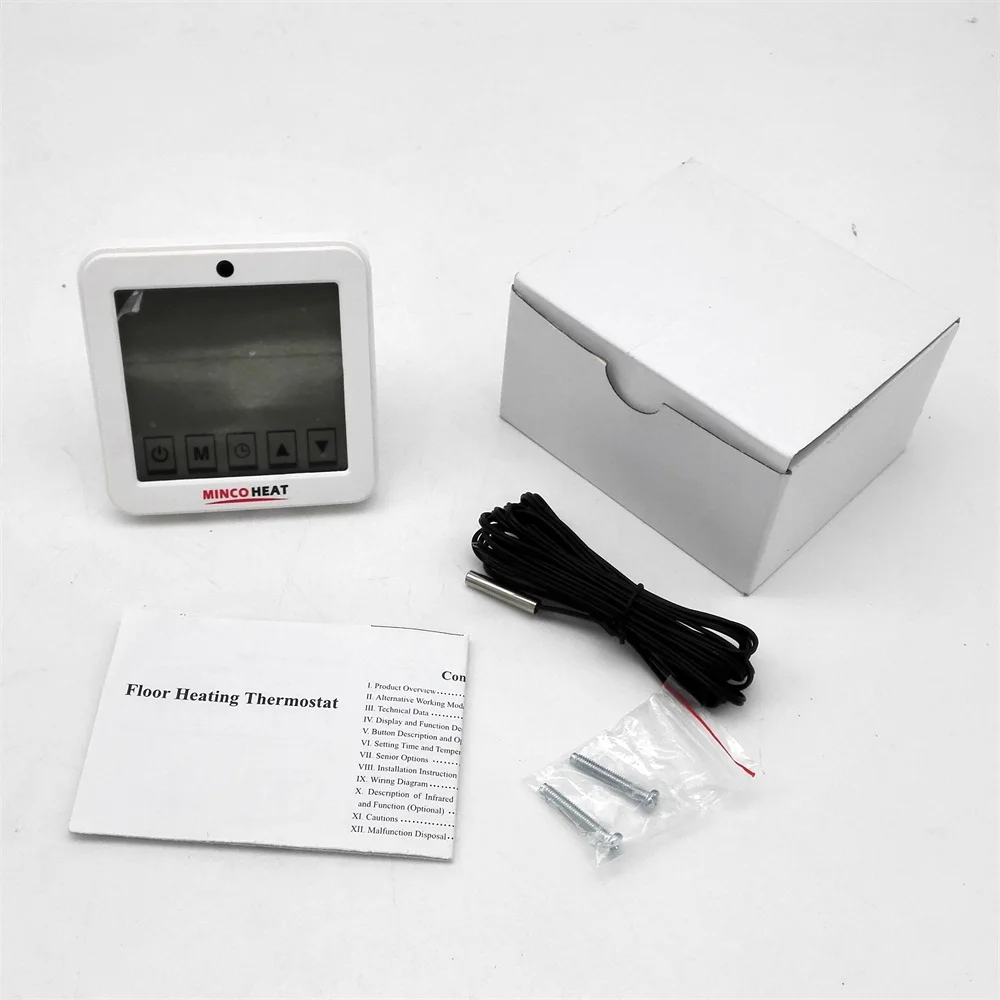 220V LCD Touch Screen Room Underfloor Heating Thermostat Weekly Programmable Thermoregulator Temperature Controller (6)