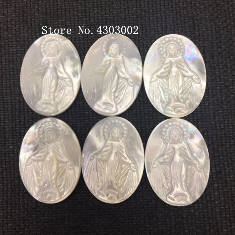 

20pcs/lot 18x25mm Natural Oval Lady of Grace Mother of Pearl Shell Oval Madonna Mother Pearl MOP for DIY Jewelry