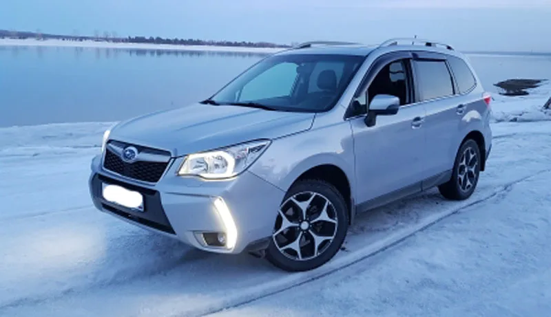 DRL для Toyota SUBARU forester 2013 Водонепроницаемый светодиодный Автомобильные дневные ходовые огни противотуманные фары с поворотным сигналом стиль реле